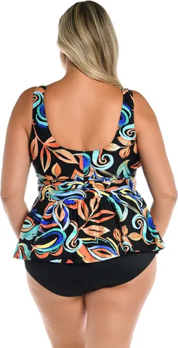 Vista 2 de Traje de baño tankini imperio sobre el hombro