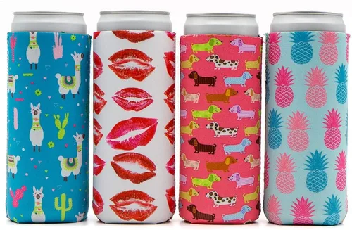 Vista 8 de Slim - Enfriadores de latas – Enfriador de latas delgado con aislamiento de neopreno para latas altas y delgadas de 12 onzas como seltzers