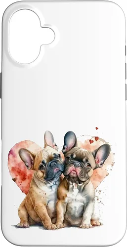 Vista 23 de Carcasa para iPhone 17, diseño de perro francés, diseño de bulldog francés