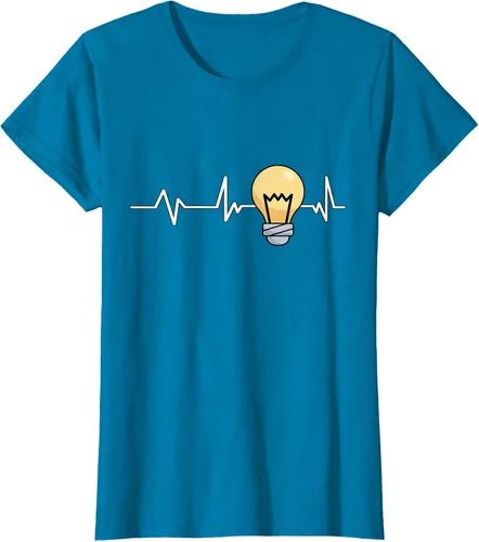 Vista 97 de Bombilla Heartbeat bombilla regalo bombilla bombilla camiseta Negro