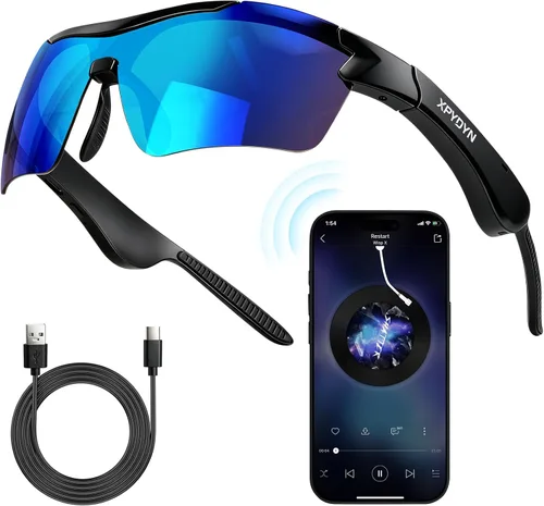 Vista 10 de Gafas de sol Bluetooth, gafas deportivas polarizadas con altavoces