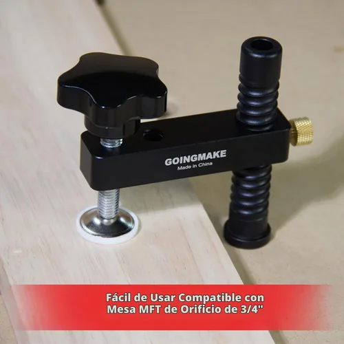 Vista 5 de GOINGMAKE Abrazadera de banco para perro, abrazaderas de agujero de perro de banco de 3/4 pulgadas para herramientas de carpintería, abrazaderas
