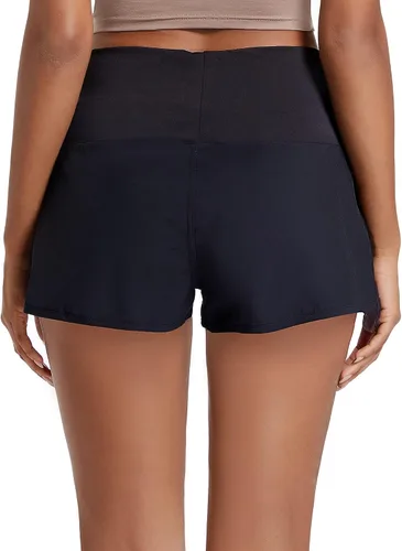 Vista 2 de Nabevin Pantalones cortos deportivos de natación de 2 pulgadas para mujer, secado rápido, UPF50+