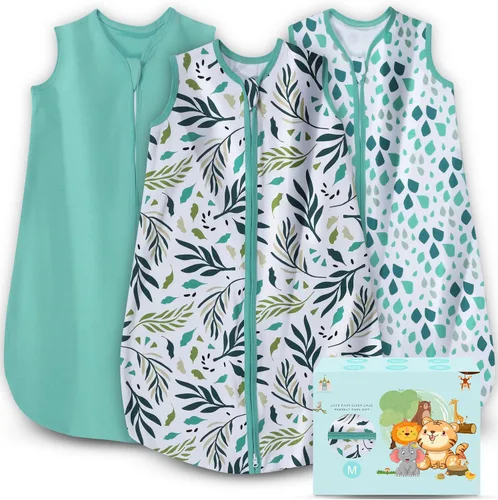 Vista 11 de Cute Castle Baby Sleep Sack - Lightweight 100% Cotton 2-Way Zipper TOG 0.5 Infant Wearable Blanket
