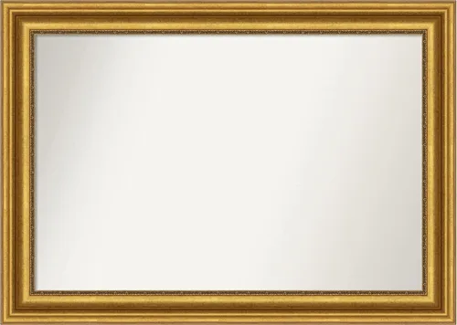 Vista 45 de Amanti Art Espejo de pared, elegante espejo con marco de miel cepillada para decoración de pared o uso como espejo de baño para sobre el fregadero
