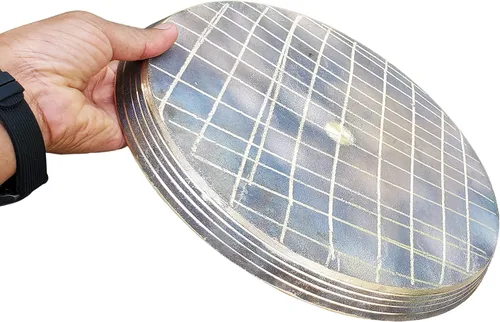 Vista 2 de Pure Source India Kansa Thali – 1 Pieza 11.8 in Oro