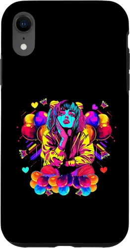 Vista 8 de iPhone 15 Streetwear synthwave 80s 90s retro anime Emo clown fashion Case