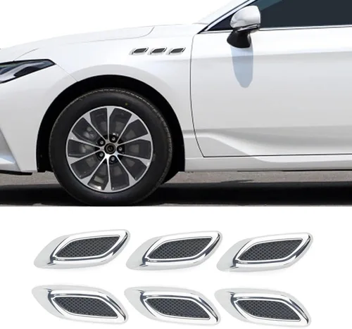 Vista 7 de 6 piezas de Curboom - Adornos decorativos para parachoques de coche, entrada de aire universal, autoadhesivos, para alerón de puerta, spoiler