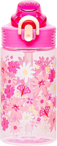 Vista 32 de Zak Designs Barbie Sage - Botella de agua para niños con popote a prueba