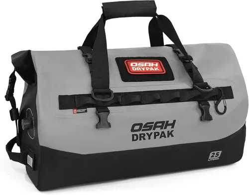 Vista 35 de Bolsa de lona impermeable 25L/40L/60L – Bolsa trasera de motocicleta resistente, bolsa seca enrollable para viajes, camping, canotaje, kayak
