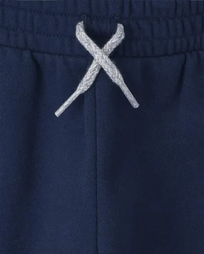 Vista 2 de Pantalones deportivos de forro polar a rayas para niños pequeños, paquete de 2