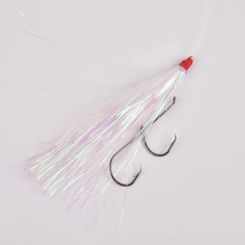 Vista 5 de Teasers de pesca -12/18 piezas de calamar Teaser de pesca de Mylar Flash Teaser de pesca de cola para plataformas de platijas para señuelo de pesca
