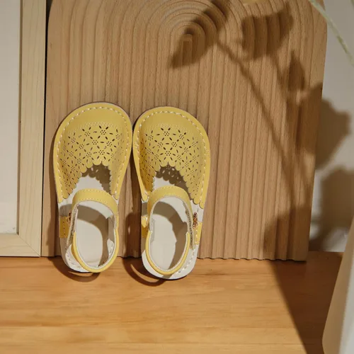 Vista 45 de THEE BRON Sandalias cómodas para niñas, zapatos para niños, sandalias rellenas