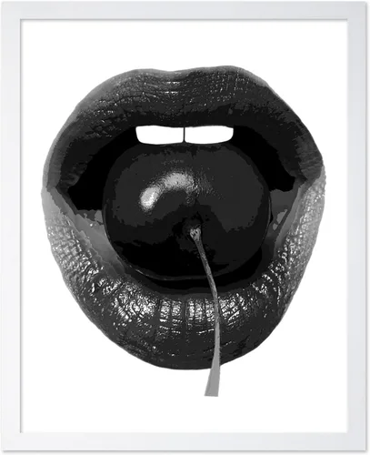 Vista 41 de Poster Master Impresión de labios dorados, póster de mordida de labio, arte moderno y minimalista, regalo bohemio para hombres y mujeres, diseño