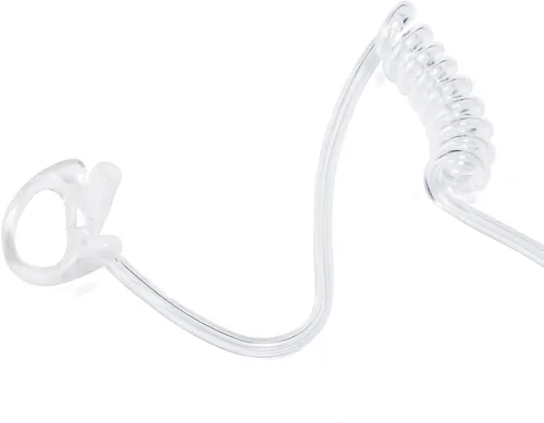 Vista 5 de Earmold - Tapón de oído de silicona de repuesto para Motorola Kenwood de dos vías de radio y aplicación de la ley, kit de audio de tubo de bobina