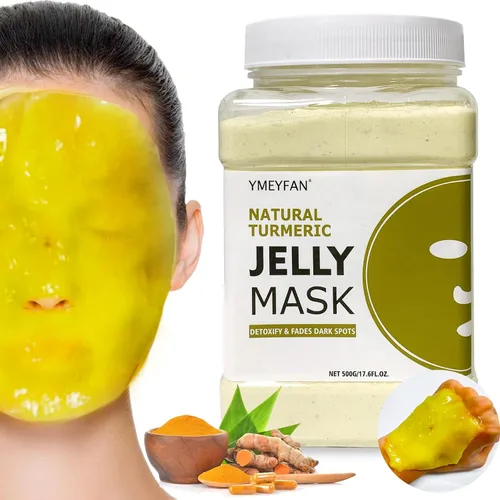 Vista 8 de YMEYFAN Máscara de gelatina en polvo para faciales profesionales – Mascarilla facial reafirmante e hidratante con colágeno, cuidado de la piel