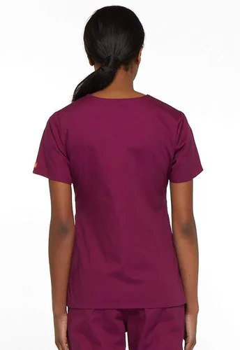 Vista 5 de Dickies EDS Signature - Camiseta envolvente falsa para mujer con lazo para múltiples instrumentos