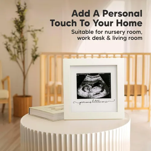 Vista 7 de KeaBabies Portarretratos de ecografía para bebé, modernos marcos de fotos de ultrasonido para mamá, regalos de primer embarazo para futura mamá