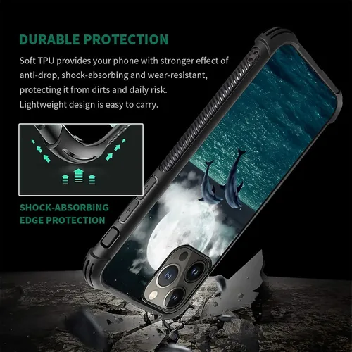 Vista 897 de Funda compatible con iPhone 15, diseño de elefantes africanos, diseño increíble a prueba de golpes, antiarañazos, carcasa trasera de policarbonato
