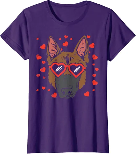 Vista 8 de Camiseta de regalo para perro con cara de pastor alemán, Negro, S