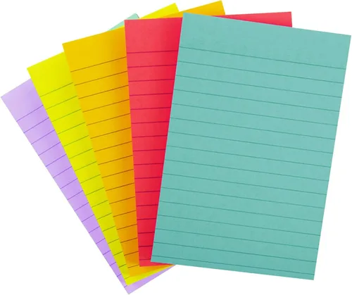 Vista 10 de Post-it Notas rayadas súper adhesivas, 5 blocs de notas adhesivas, 4 x 6 pulgadas, 2 veces más poder de adherencia, suministros escolares, productos