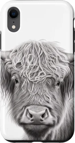 Vista 8 de Funda para iPhone 15 Highland Cow Scottish Cattle Pencil