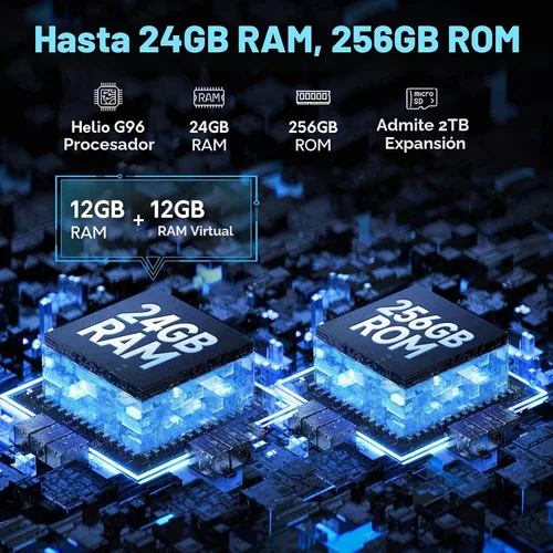 Vista 4 de Ulefone Armor 24 22000mAh Mega Battery - Teléfono resistente desbloqueado, luz de campamento, 24 GB de RAM +256 GB de ROM, pantalla FHD de 6.78