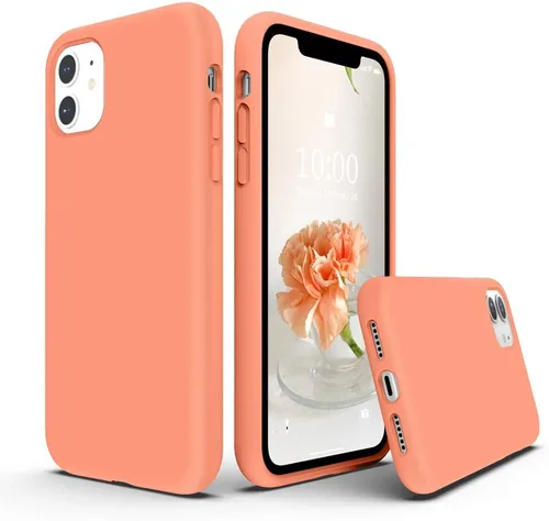 Vista 15 de Surphy - Carcasa de silicona líquida, diseño grueso completo con forro de microfibra, 6.1” para iPhone 11, 2019