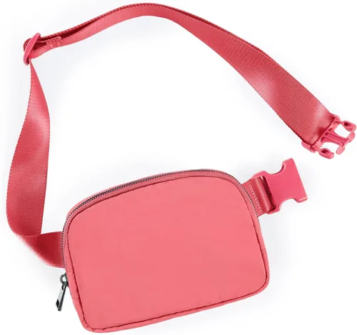 Vista 32 de ODODOS Minicangurera unisex con correa ajustable; pequeña bolsa de la cintura para entrenamiento, correr, viajes y senderismo, DESERT SAGE
