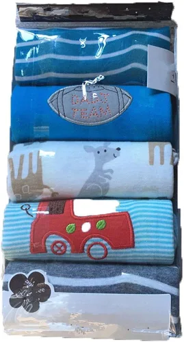 Vista 6 de Monvecle - Conjunto de pantalón corto y pantalón largo unisex para recién nacido