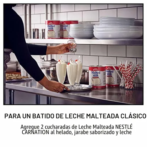 Vista 5 de Carnation - Batidos de leche malteada estable para hornear, latas de 2.72 libras