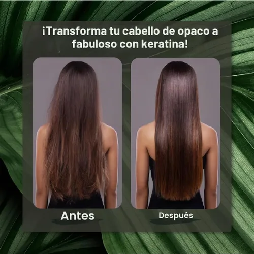 Vista 3 de KERARGANIC - Juego de tratamiento de queratina orgánica sin formaldehído - Ingredientes naturales de 2 onzas para cabello liso y sedoso complejo