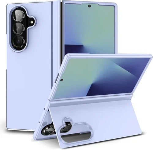 Vista 11 de Funda para Samsung Galaxy Z Fold 4 [soporte magnético oculto], Z Fold 4 0.18 oz Kickstand Funda para teléfono delgada y dura PC parachoques a prueba