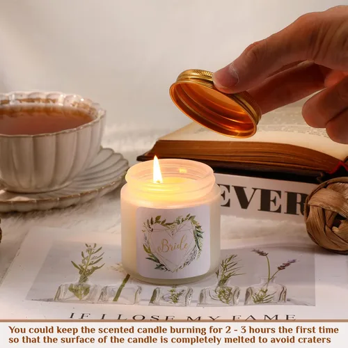 Vista 5 de 8 velas de dama de honor, regalos de propuesta de dama de honor, velas de regalo de dama de honor para boda, despedida de soltera, velas aromáticas