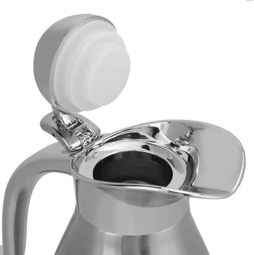 Vista 5 de Jarra de café térmica de 2 litros,Botella térmica al vacío, botella de café de agua de acero inoxidable con aislamiento al vacío, jarra térmica