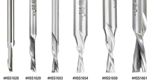 Vista 2 de Amana Tool - HSS1661 Acero de Alta Velocidad (HSS) Doble Flauta Espiral Aluminio Corte 1/2 Dia x