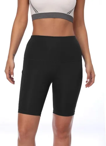 Vista 4 de NELEUS Pantalones cortos de compresión para mujer con bolsillo