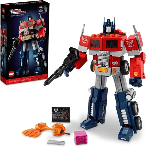 Vista 7 de LEGO Icons Optimus Prime 10302 - Conjunto de figuras de Transformers, coleccionable transformable 2 en 1, kit de construcción de modelo de robot