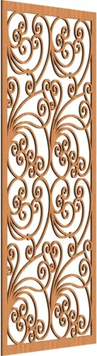 Vista 192 de 9 3/8"W x 24 3/8"H x 1/4"T Marilla Decorativos Paneles de Pared de Madera Calado, Abedul