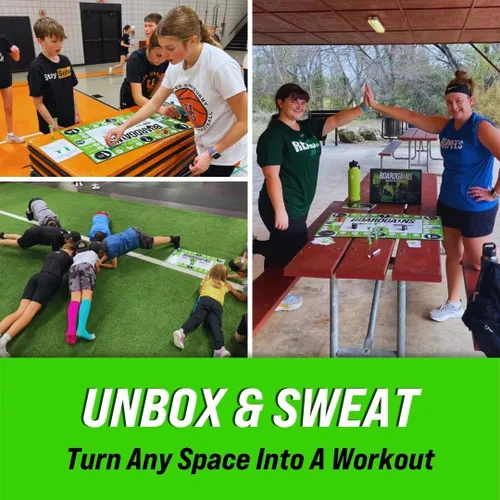 Vista 3 de BoardGains Pro - Juego de mesa de fitness Maestros, entrenadores y padres de PE Uso para entrenamientos grupales, ejercicio en casa y educación