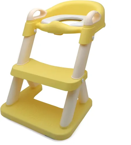 Vista 9 de Inodoro de entrenamiento para ir al baño para niños pequeños, asiento de entrenamiento para ir al baño con escalera, para niños y niñas, Azul