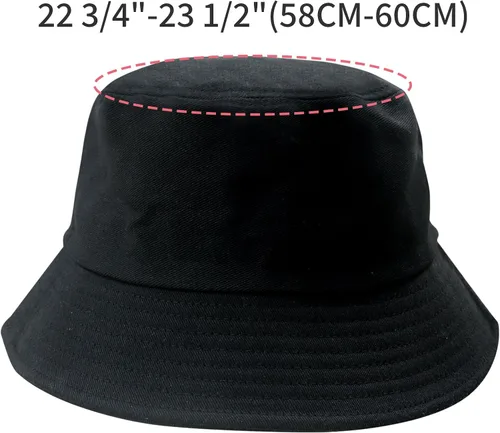 Vista 3 de NPJY Bucket Hat for Women Men Sun Beach Fishing Cap Cotton Summer