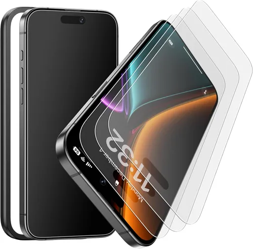 Vista 8 de Esanik [Paquete de 3+2] Protector de pantalla de privacidad para iPhone 14 Pro Max de 6.7 pulgadas, vidrio templado antiespía + protector de lente