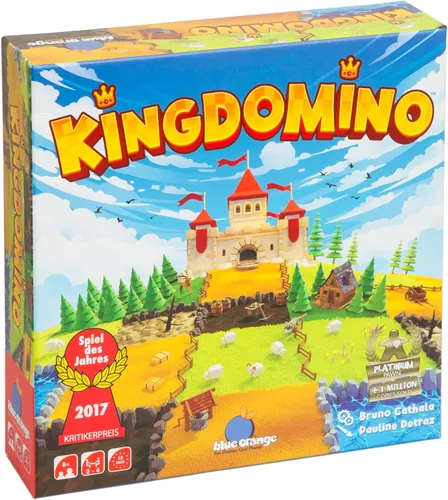 Vista 6 de Juego de mesa de estrategia, mecánica Kingdomino con un giro, juego de mesa para niños, adolescentes, adultos y noches de juegos en familia, a