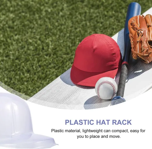 Vista 2 de Garneck Soporte de escritorio 12 piezas de plástico para sombrero, insertos de gorras de béisbol, forro de sombrero de Snapback, soporte