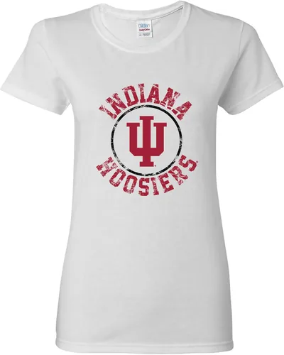 Vista 8 de NCAA - Camiseta para mujer, diseño de círculo envejecido, color del equipo, universidad