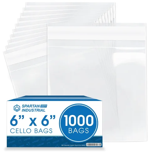 Vista 8 de Bolsas de celofán autosellantes de 5 x 5 pulgadas (1000 unidades) bolsas transparentes para galletas con sello para galletas decoradas, golosinas