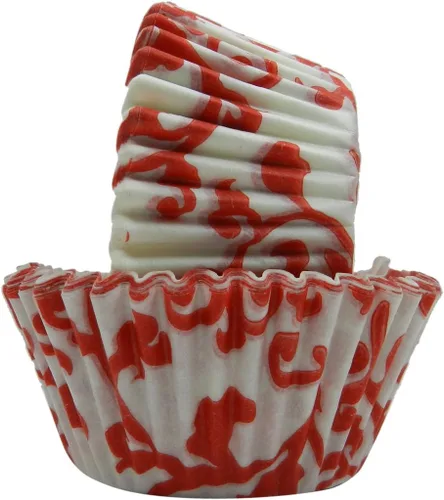 Vista 9 de Regency Wraps Vasos para hornear de grado profesional a prueba de grasa, paquete de 40 unidades, forros estándar, guingam negro, para cupcakes Negro