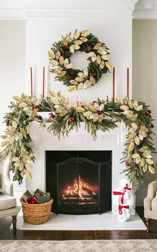 Vista 5 de Hollyone 60 cm de púas y aerosoles de árbol de Navidad 3 piezas tallos artificiales de magnolia color champán hojas de magnolia ramas de hoja de oro