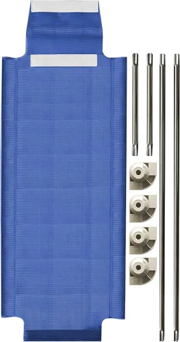 Vista 8 de Acrimet Cuna de siesta para niños, cama portátil para niños pequeños, apilable, 52 pulgadas de largo (tubos de acero inoxidable)